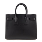 Saint Laurent Black Grained Calfskin Small Sac De Jour