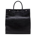 Saint Laurent Black Smooth Calfskin Rive Gauche N/S Tote