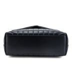 Saint Laurent Black Y Quilted Leather Monogram Medium Loulou Chain Satchel