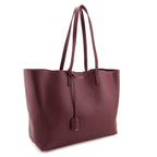 Saint Laurent Carmine Calfskin Large Shopping Tote E/W