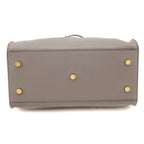 Saint Laurent Gray Calfskin Small Monogram Cabas Bag