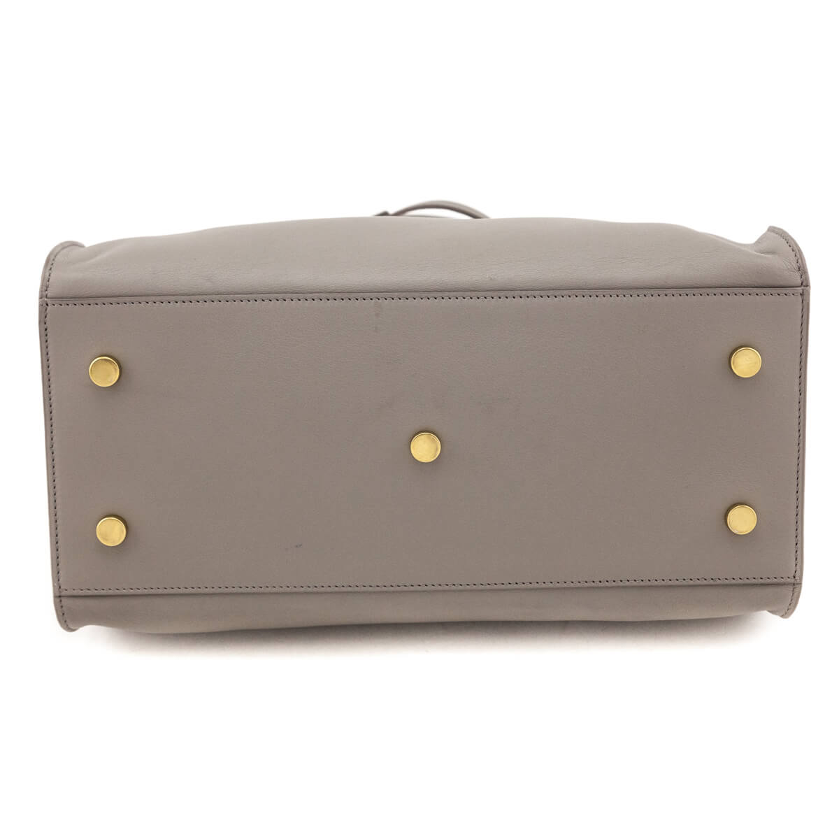 Saint Laurent Gray Calfskin Small Monogram Cabas Bag