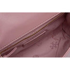 Tory Burch Medium Fleming Shoulder Bag Gold Chain Pink Leather Handbag Purse NEW