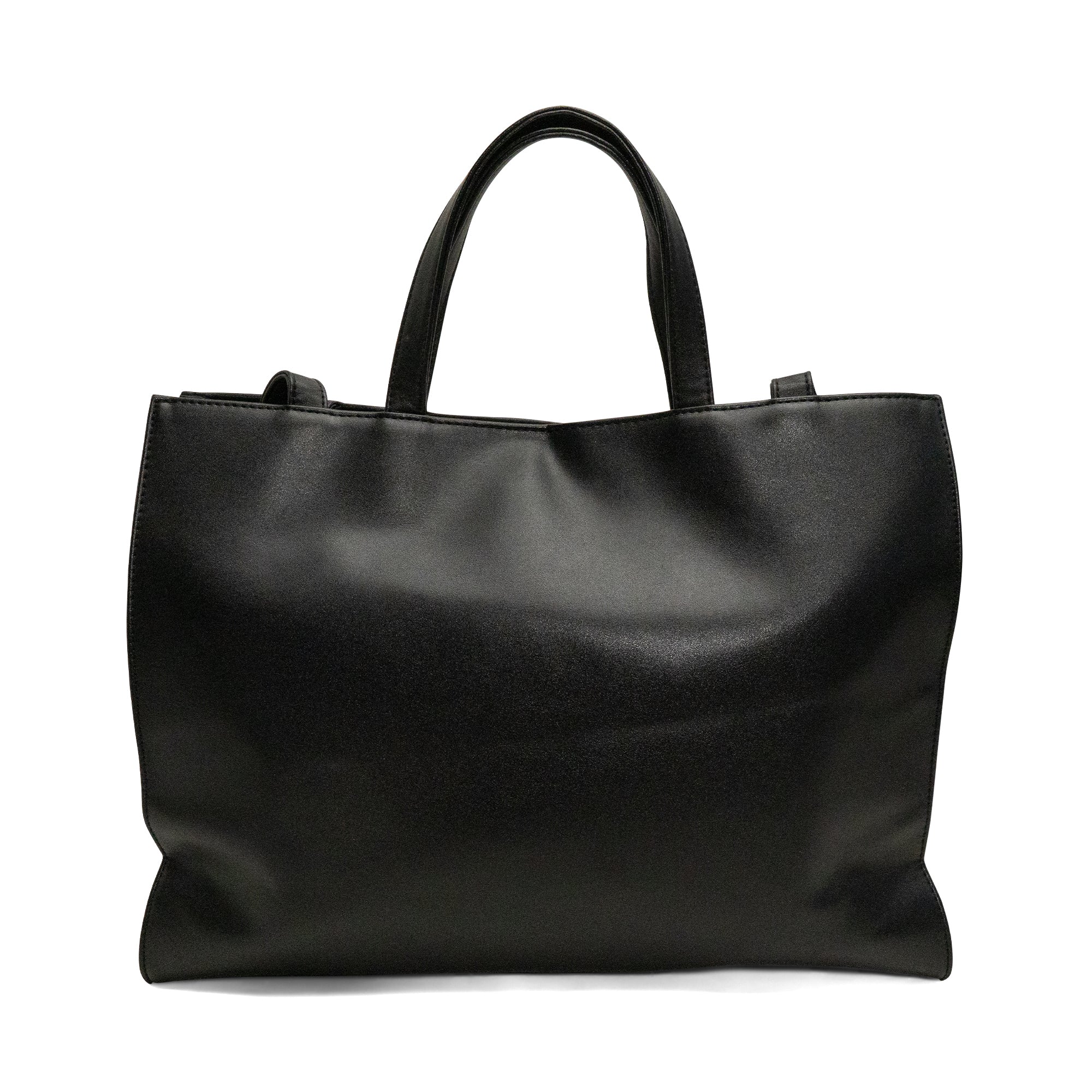 Telfar Black 'Medium Shopping Tote' Bag