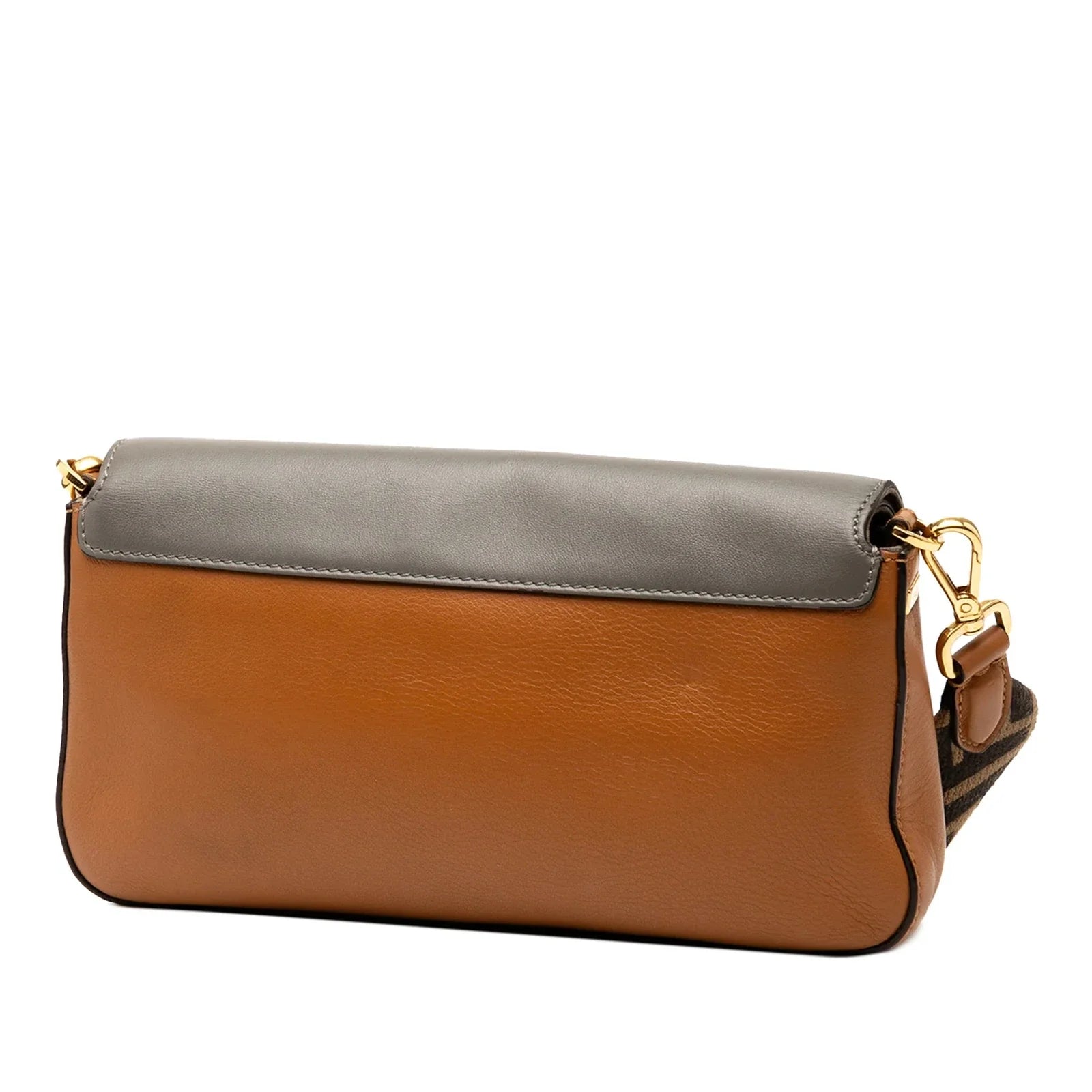 Fendi Vitello Grace Baguette Crossbody