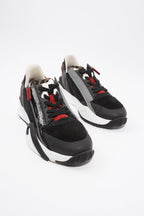 Fendi Flow Black / White / Red Suede EU 42.5 UK 8.5