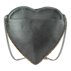 Mary Frances Love In Crossbody Heart Bag Zip Handbag Pink Gold Silver Purse NEW