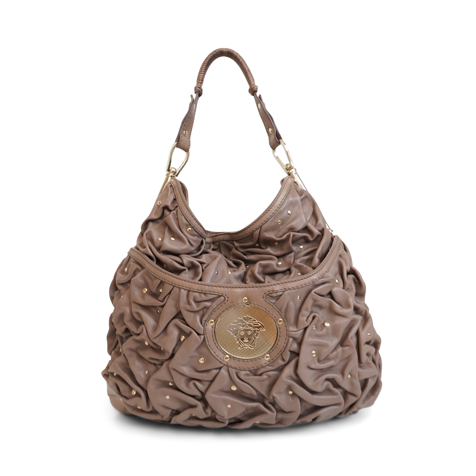 Versace Ruched Shoulder Bag