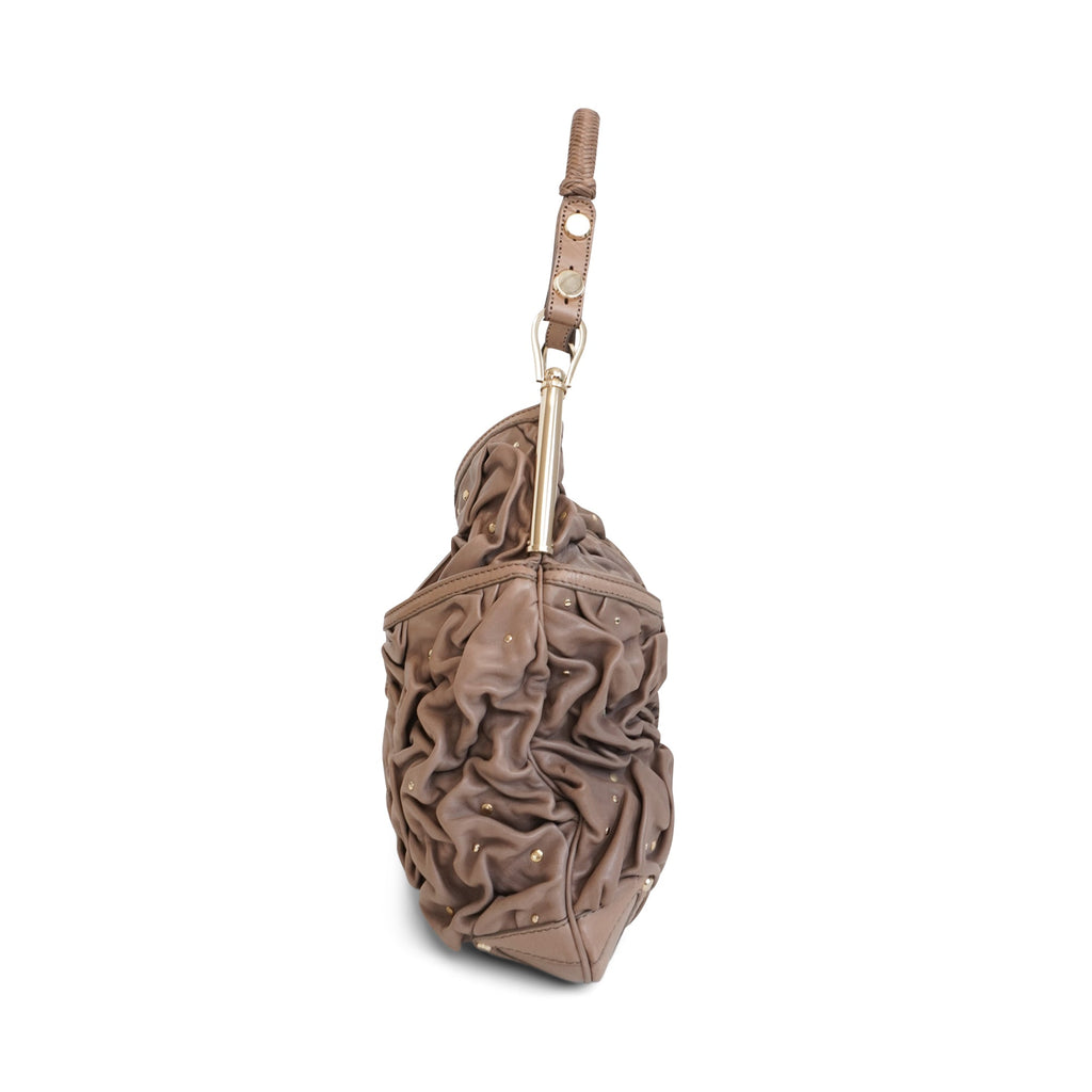 Versace Ruched Shoulder Bag