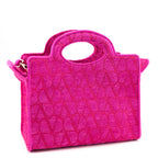 Valentino Pink & Red Toile Iconographe Le Troisieme Mini Tote