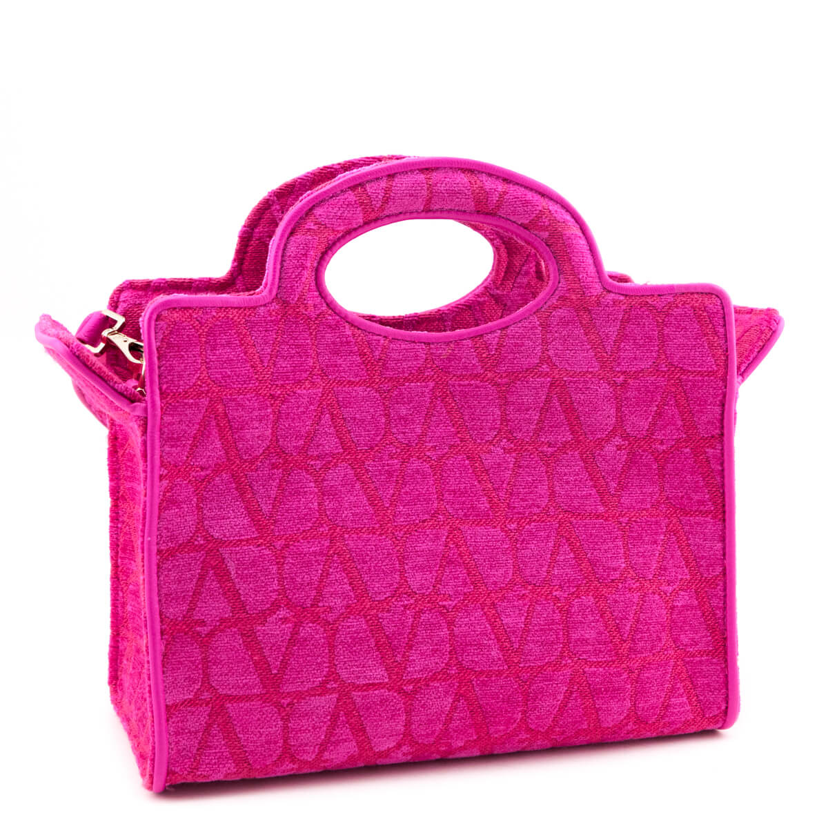 Valentino Pink & Red Toile Iconographe Le Troisieme Mini Tote