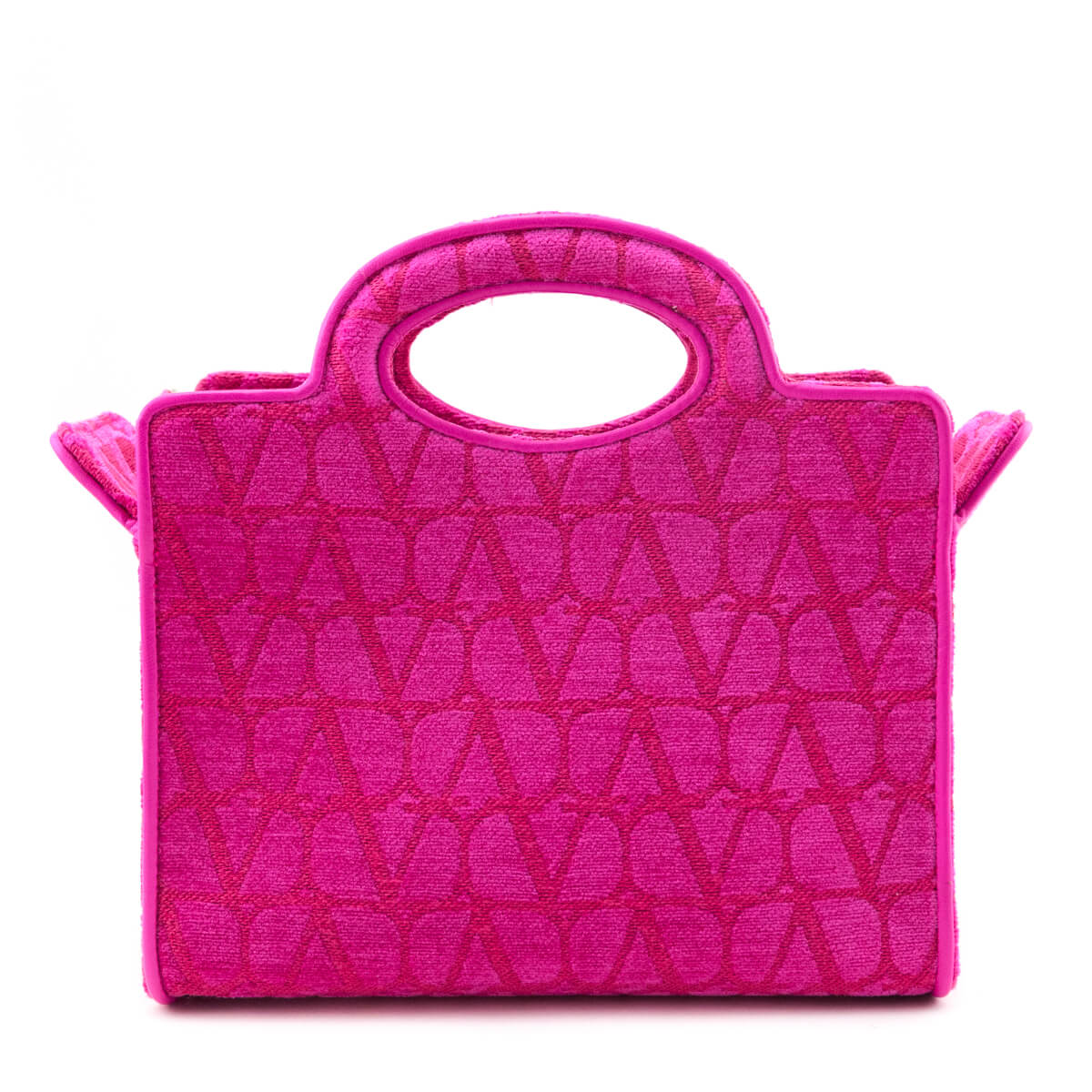 Valentino Pink & Red Toile Iconographe Le Troisieme Mini Tote