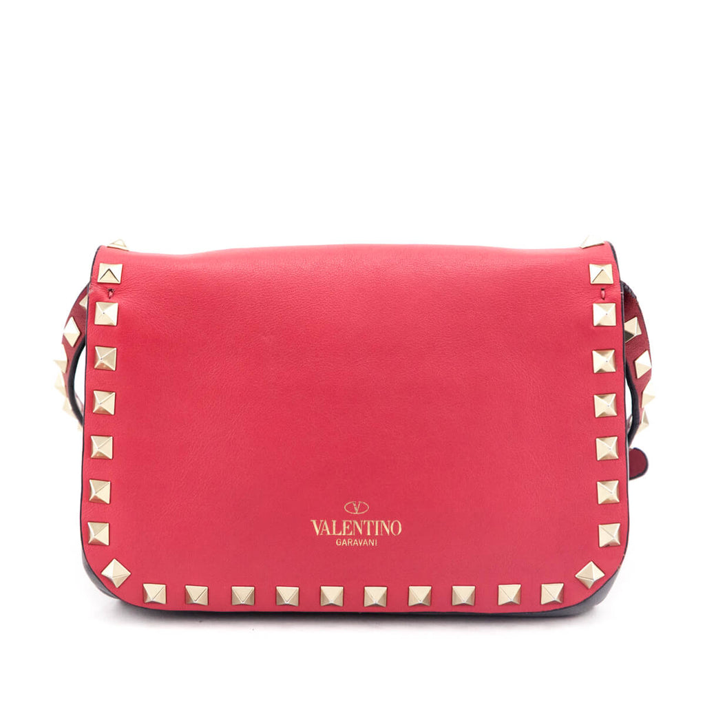 Valentino Tri-Color Vitello Mini Rockstud Flip Lock Crossbody Bag