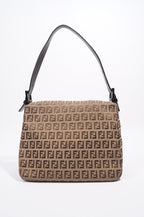 Fendi Baguette Bag Brown Zucca Canvas