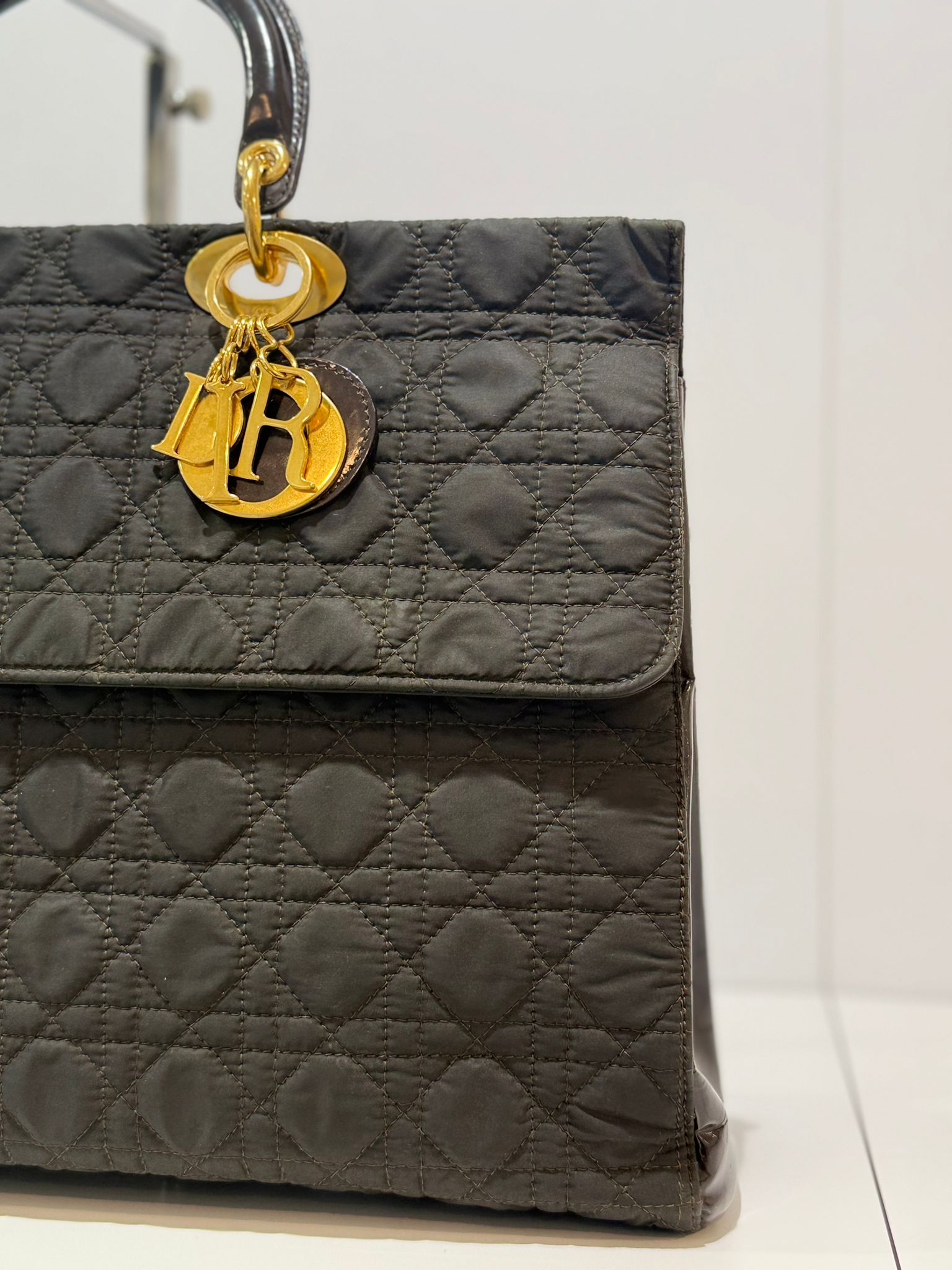 Dior Lady Dior Black Large Cannage two-way Bag 1997