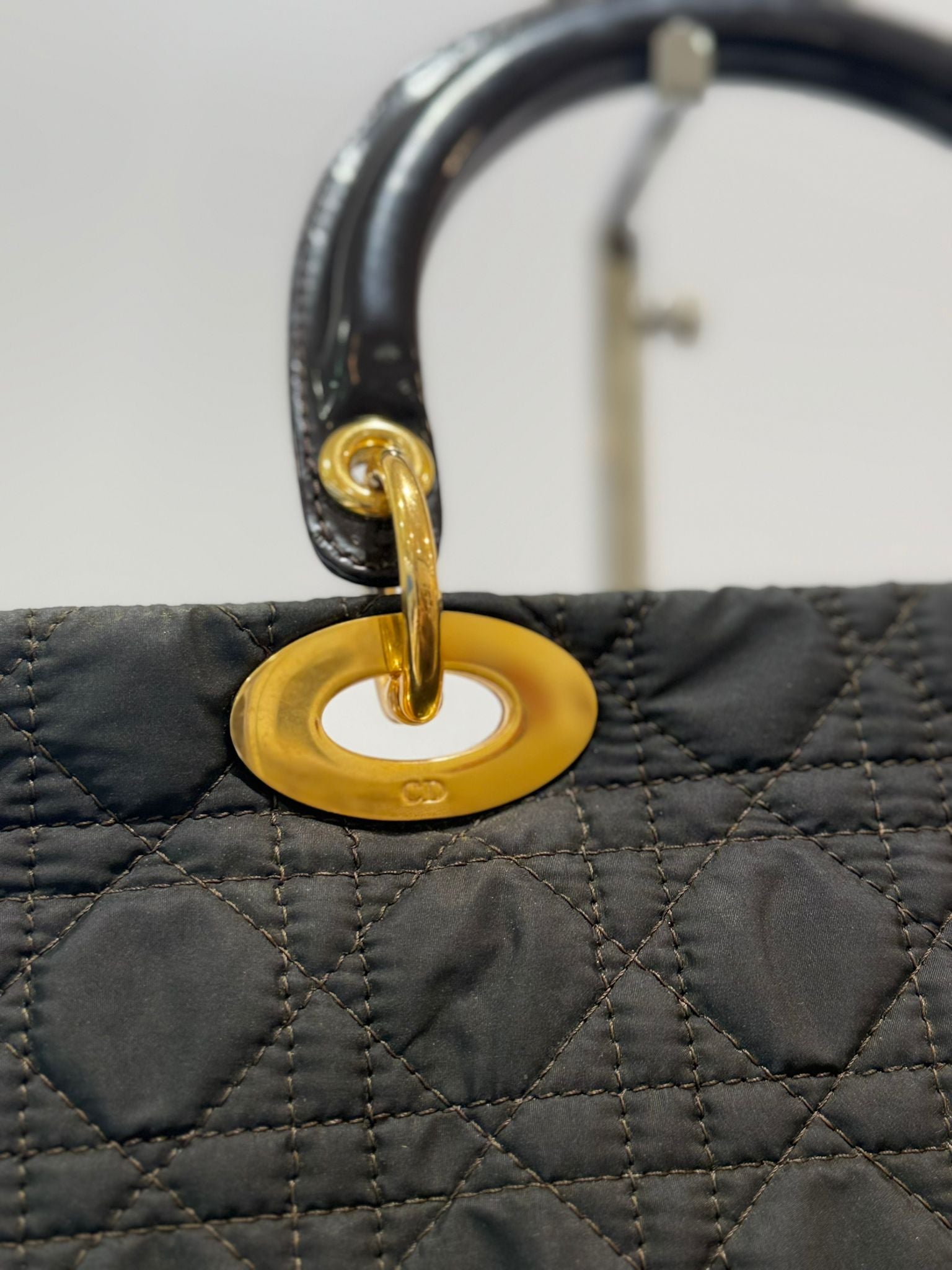 Dior Lady Dior Black Large Cannage two-way Bag 1997