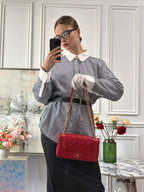 Chanel Mademoiselle Flap Bag Red