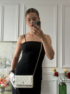 Chanel Wallet on Chain(woc) White Caviar Leather 2022