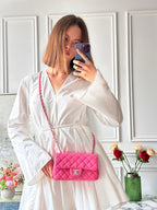 Chanel Classic Rectangular Mini Flap Bag Pink