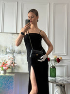 Chanel Black Vintage Mini Flap Square Bag 2000s