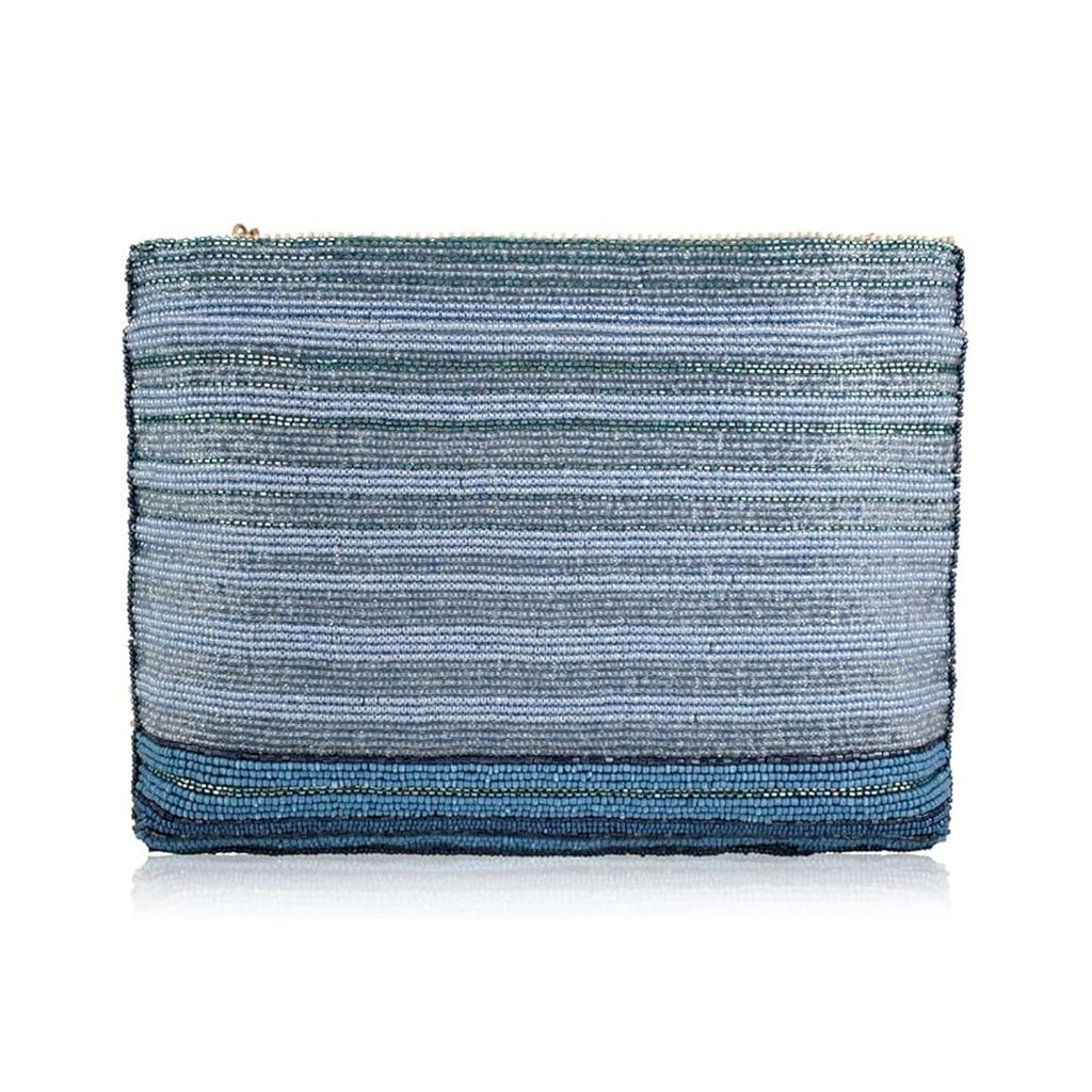 Mary Frances Where To Next Crossbody Handbag Floral Zip Bag Blue Travel Purse NEW