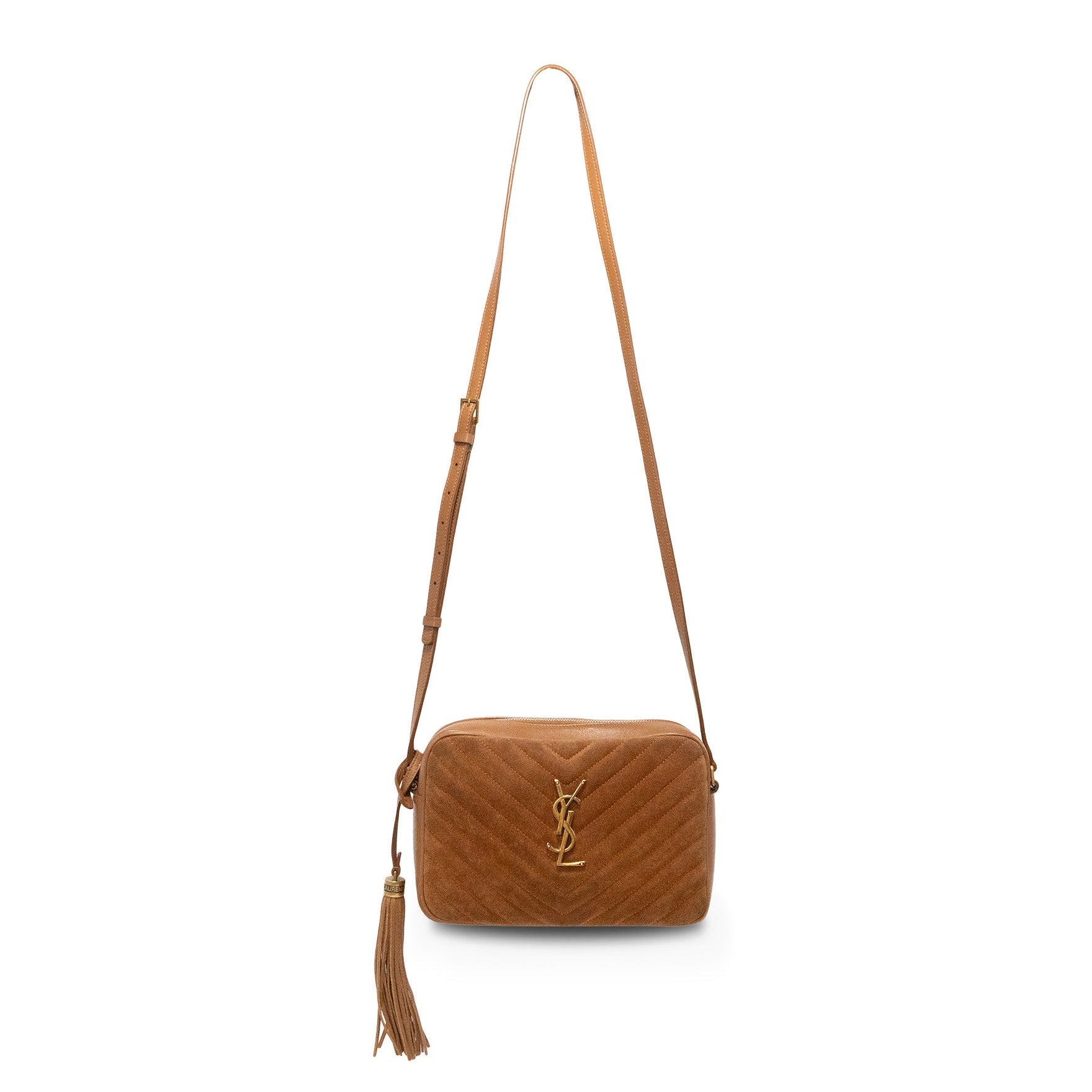 Saint Laurent 'Lou' Suede Camera Bag