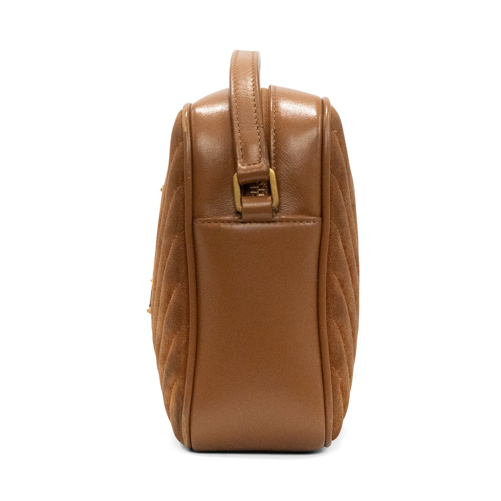 Saint Laurent 'Lou' Suede Camera Bag