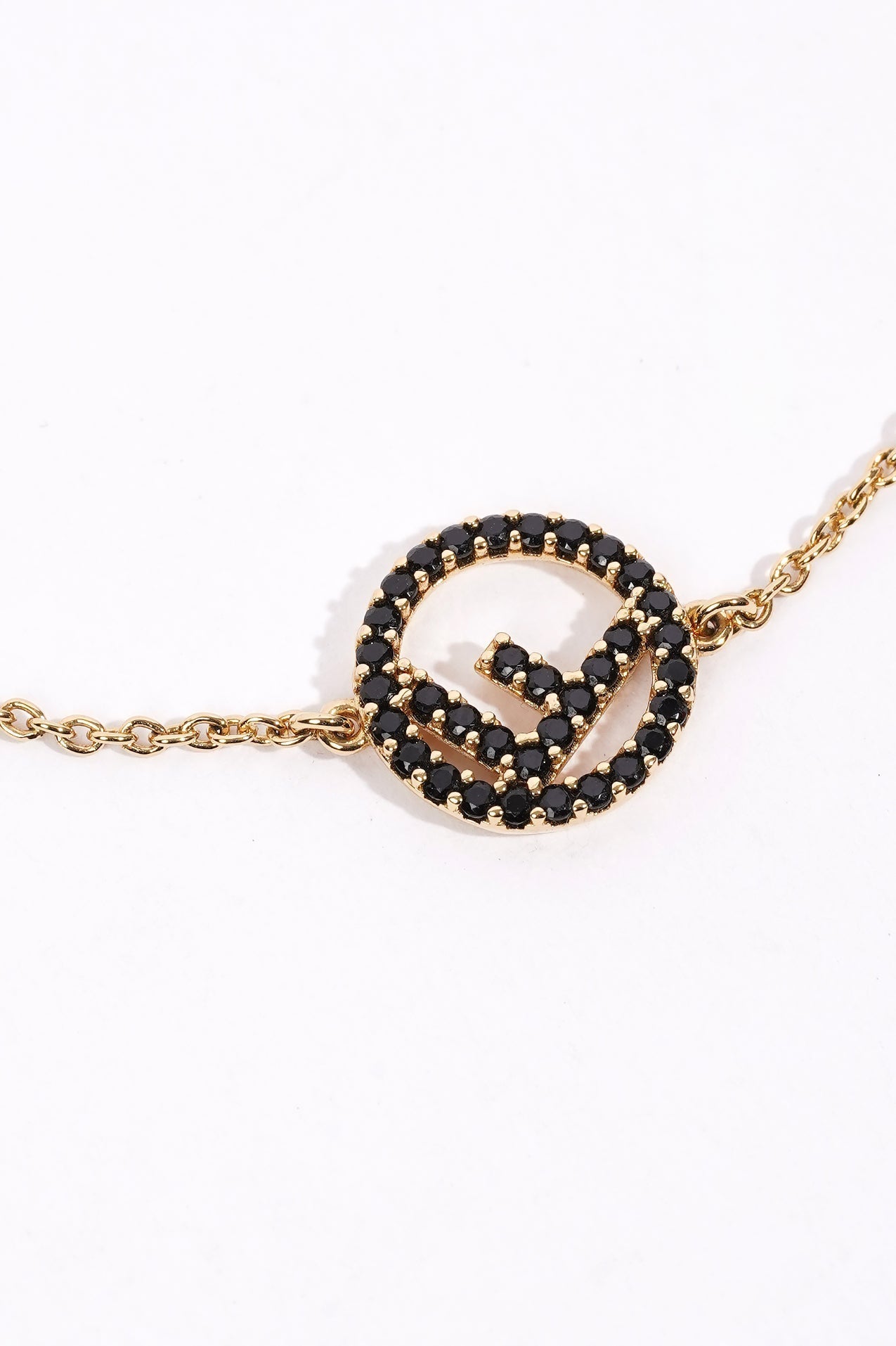 Fendi F is Fendi Bracelet Gold / Black Base Metal