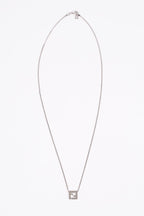 Fendi FF Pendant Necklace Silver Silver Sterling