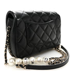 Lambskin Quilted Small My Precious Flap Black