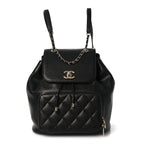 Caviar Quilted Business Affinity Backpack Black