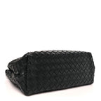 Nappa Intrecciato Medium Andiamo Shoulder Bag Black