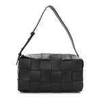 Lambskin Maxi Intrecciato Brick Cassette Bag Black