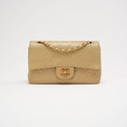Chanel Vintage Beige Small Double Flap Bag 1991
