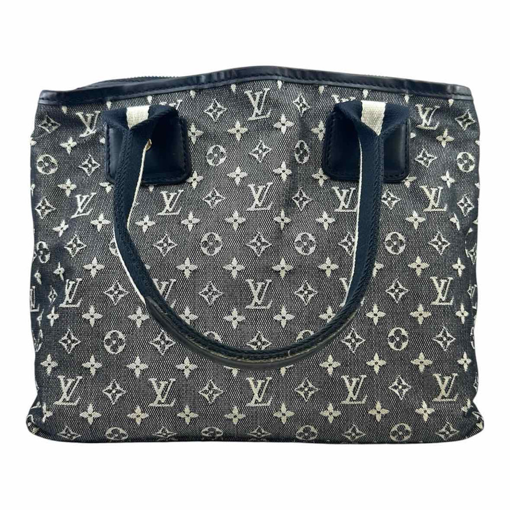LOUIS VUITTON black, white Canvas Monogram Handbag