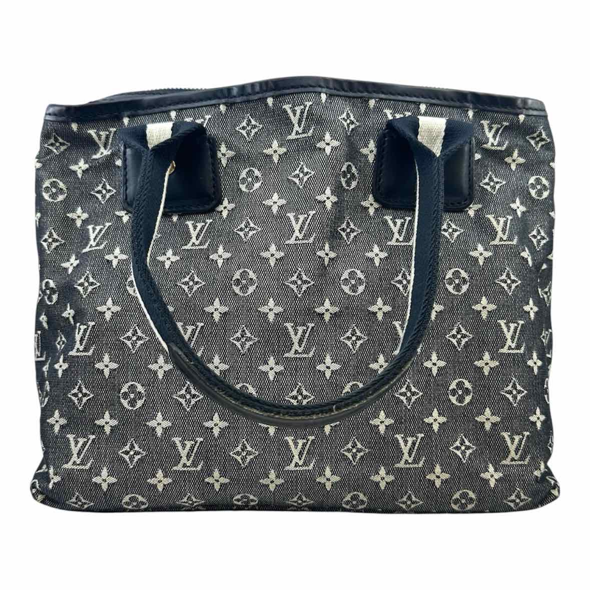 LOUIS VUITTON black, white Canvas Monogram Handbag