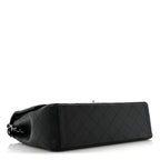 Caviar Quilted Maxi Double Flap Black