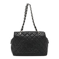Caviar Quilted Petit Timeless Tote PTT Black