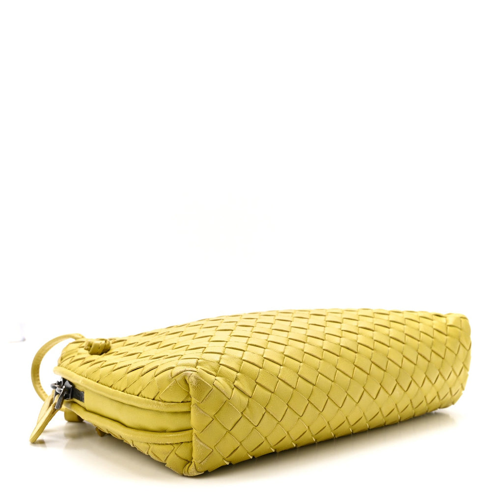 Nappa Intrecciato Nodini Crossbody Messenger Green