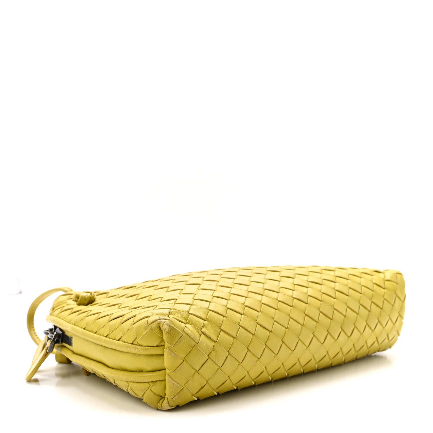 Nappa Intrecciato Nodini Crossbody Messenger Green