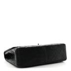 Lambskin Quilted Jumbo Single Flap Black