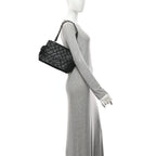 Caviar Quilted Petit Timeless Tote PTT Black