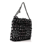 Tweed Patchwork Quilted Small Chanel 22 Black Pink White
