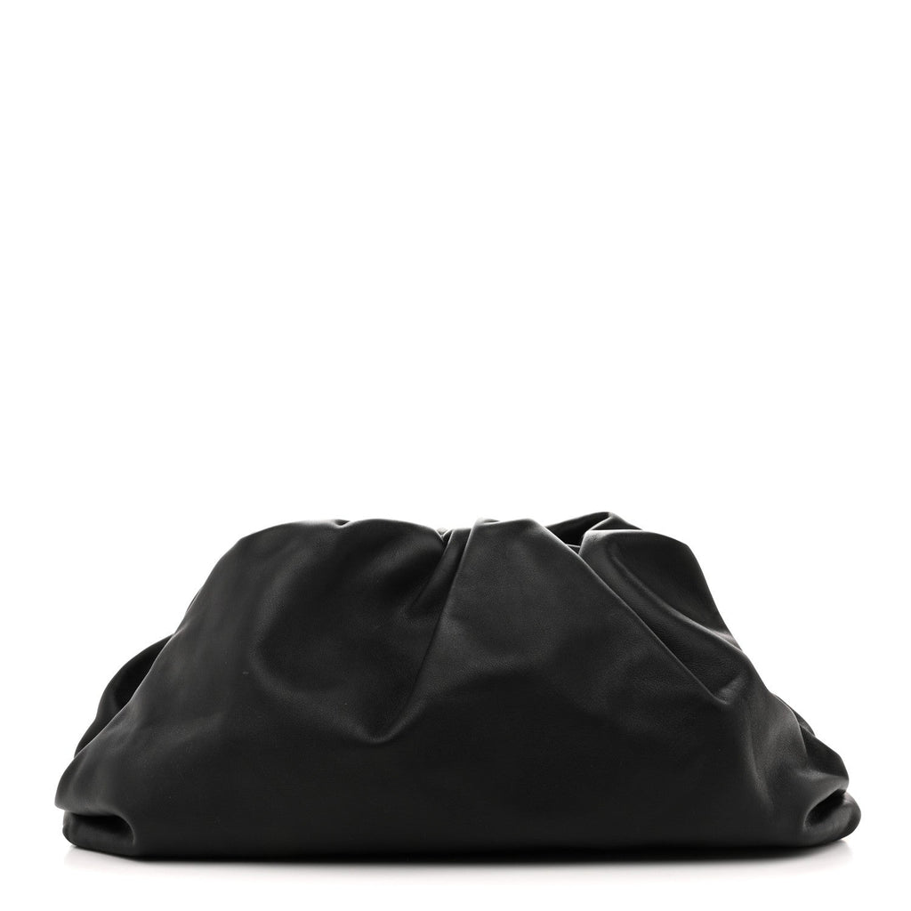 Smooth Butter Calf The Pouch Oversized Clutch Black