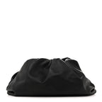 Smooth Butter Calf The Pouch Oversized Clutch Black