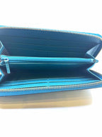 GUCCI Blue Leather Wallet