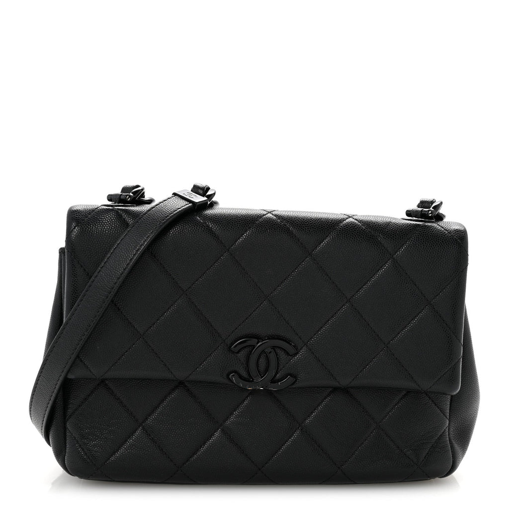Caviar Quilted My Everything Flap Black