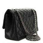 Aged Calfskin Quilted 2.55 Reissue 225 Flap Black