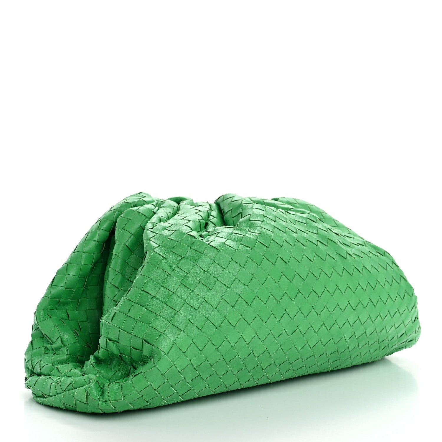 Nappa Maxi Intrecciato The Pouch Oversized Clutch Parakeet