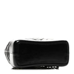 Aged Calfskin Chevron Quilted Small Gabrielle Backpack Black